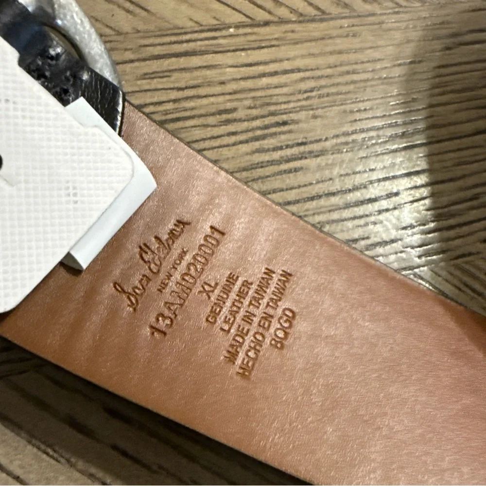 Sam Edelman 100% leather Women's Wide Width Fashion Belt size XL Brand New